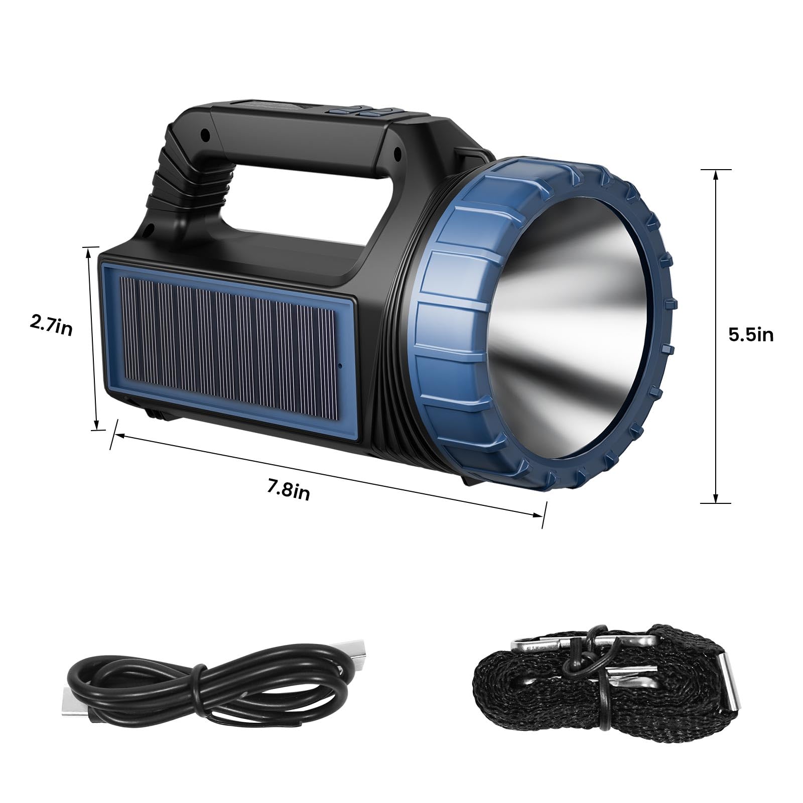 SOS side light mode on E-SHIDAI Flashlight enhances safety in emergencies
