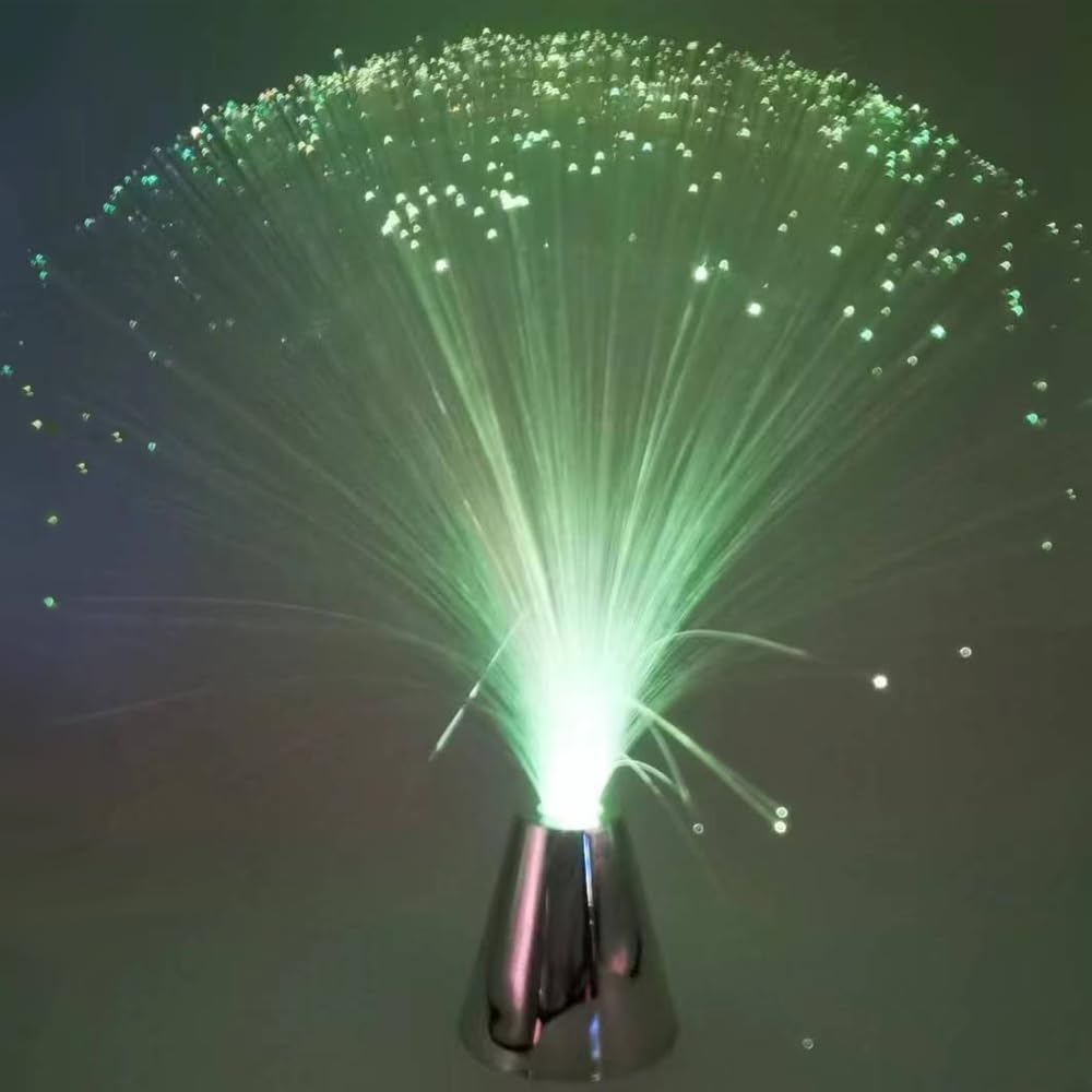 EA sculptural fibre bundle lamp with modern ambient lighting