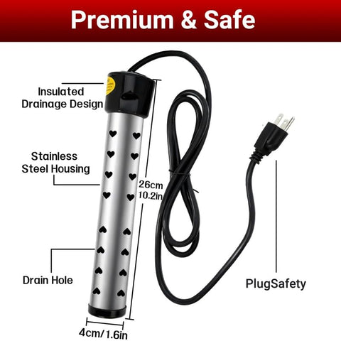 Eaakkoom stainless steel guard protects hands and pets from hot surfaces.