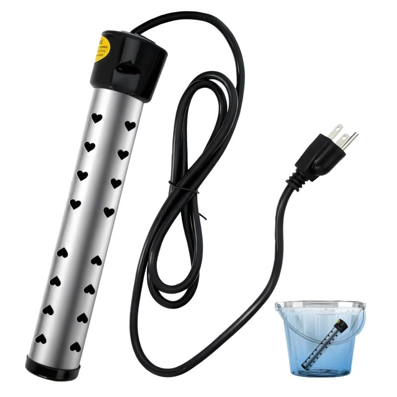 Eaakkoom water heater immersion heats quickly for camping and travel.
