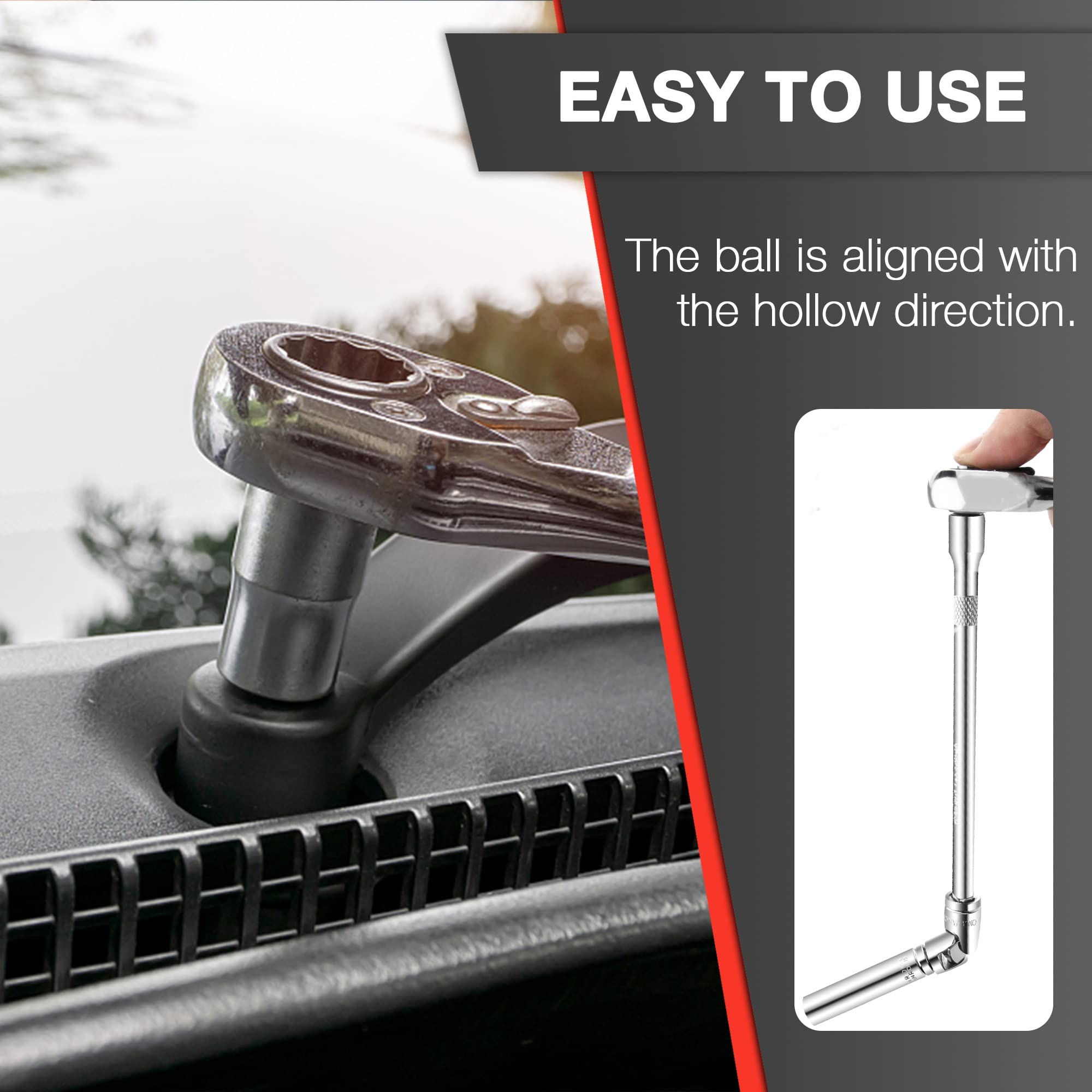 EACELIY 1/4-inch drive bit adapter for versatile bits.