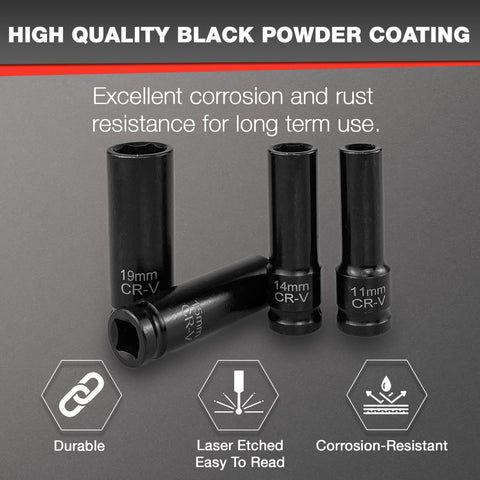 EACELIY CR-V steel construction resists torque and provides lasting durability