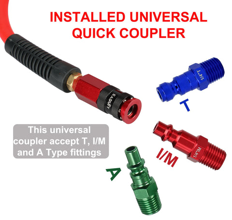 EADUTY universal quick-coupler closeup shows fast tool-free connections.