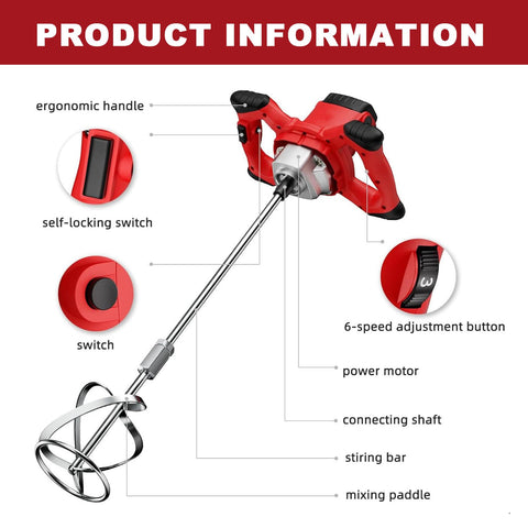 Eadyter mixer use drywall-plaster ideal for drywall finishing projects