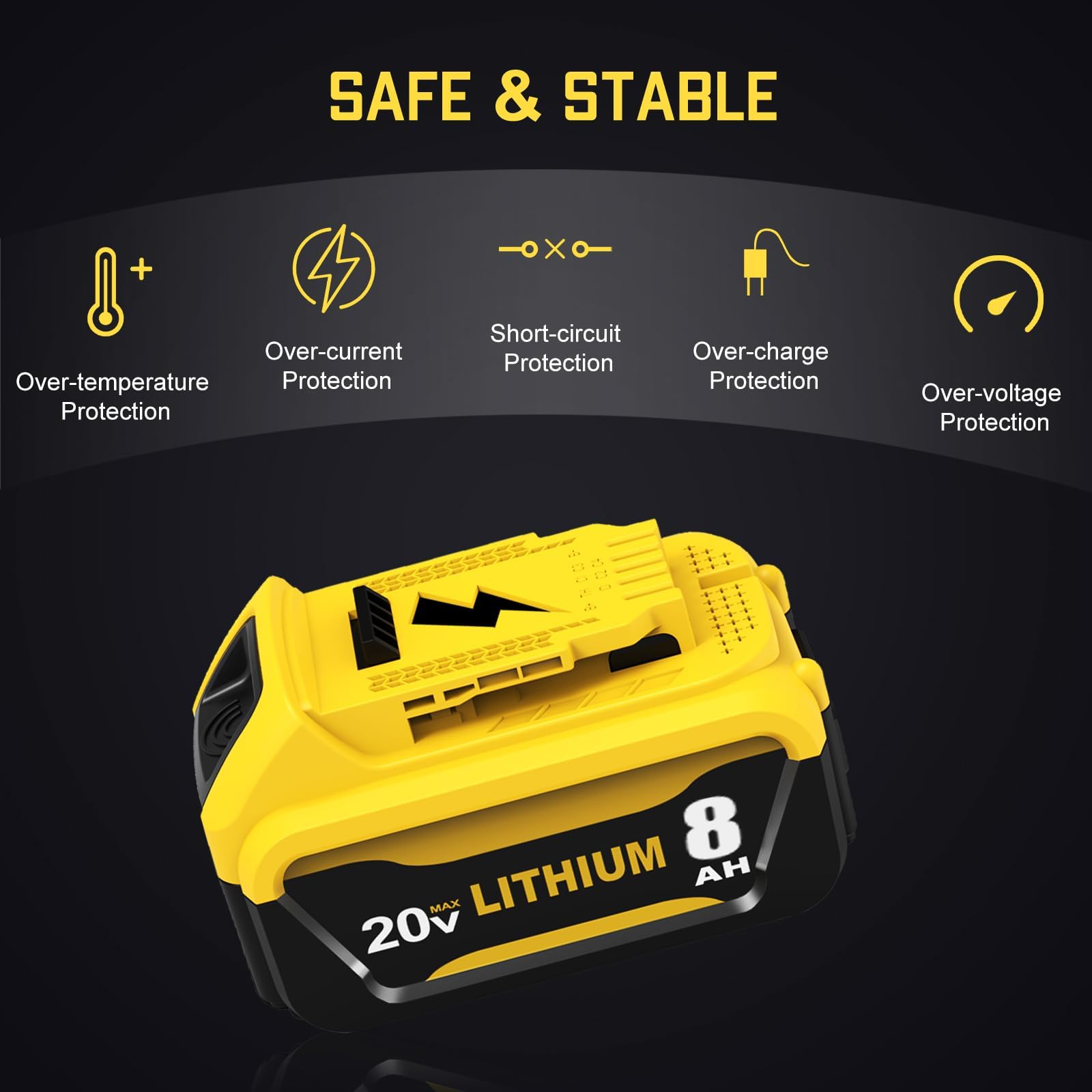 Eagglew built-in protections guard against overcharge and short circuits