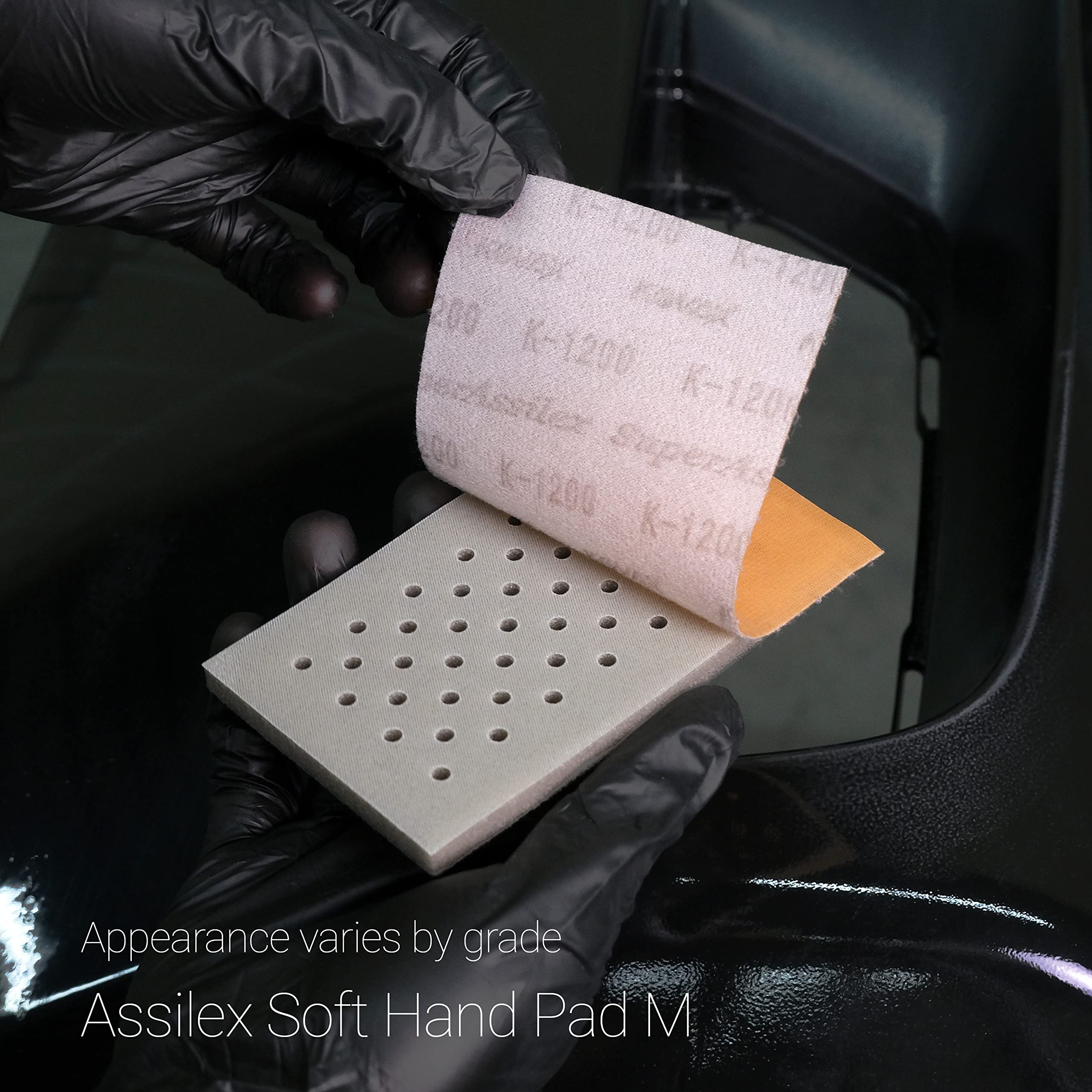 Flexible Assilex sheets adapt to curves for shallow scratches