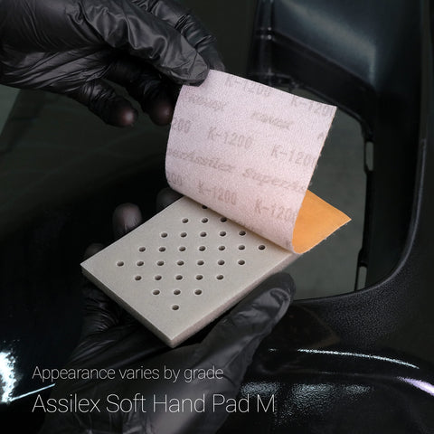 Flexible Assilex sheets adapt to curves for shallow scratches