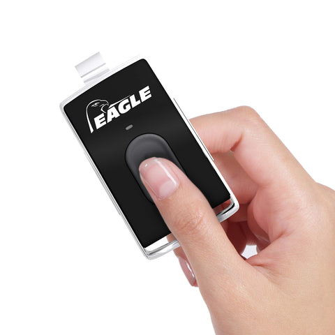 Eagle Chrome rolling code remote offering enhanced access security.