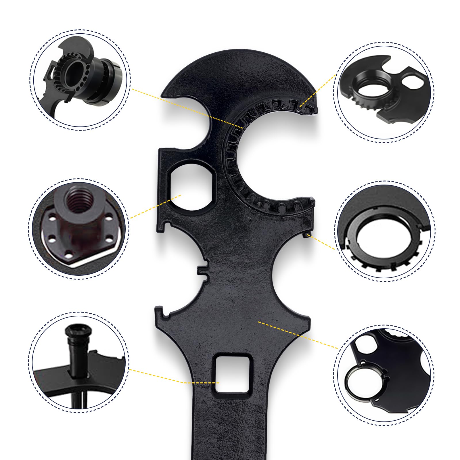 Eaikuxxi Lock Spanner Wrench for installation tasks with secure grip and efficiency.