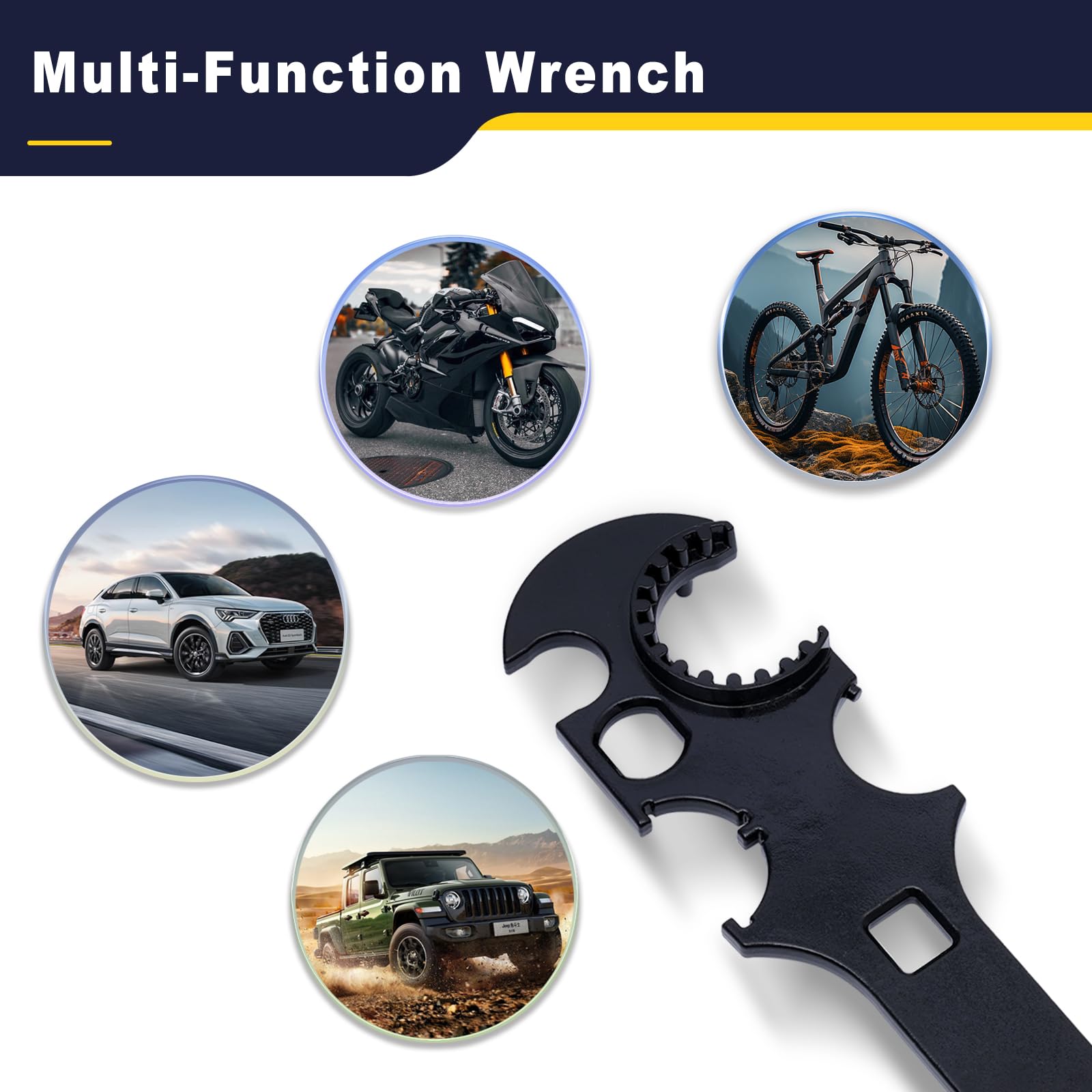 Eaikuxxi Lock Spanner Wrench enabling precise driving of heads and shafts.