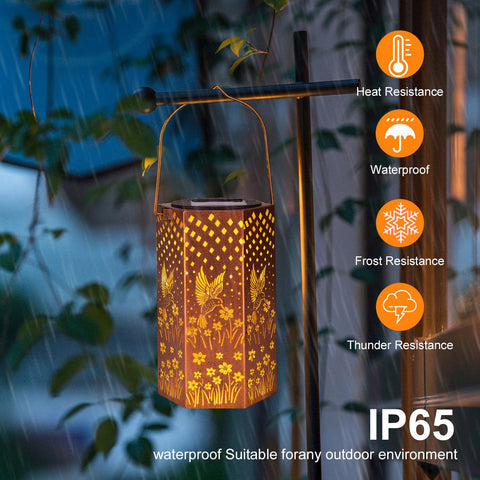 Eandisom durable metal lantern withstands outdoor use