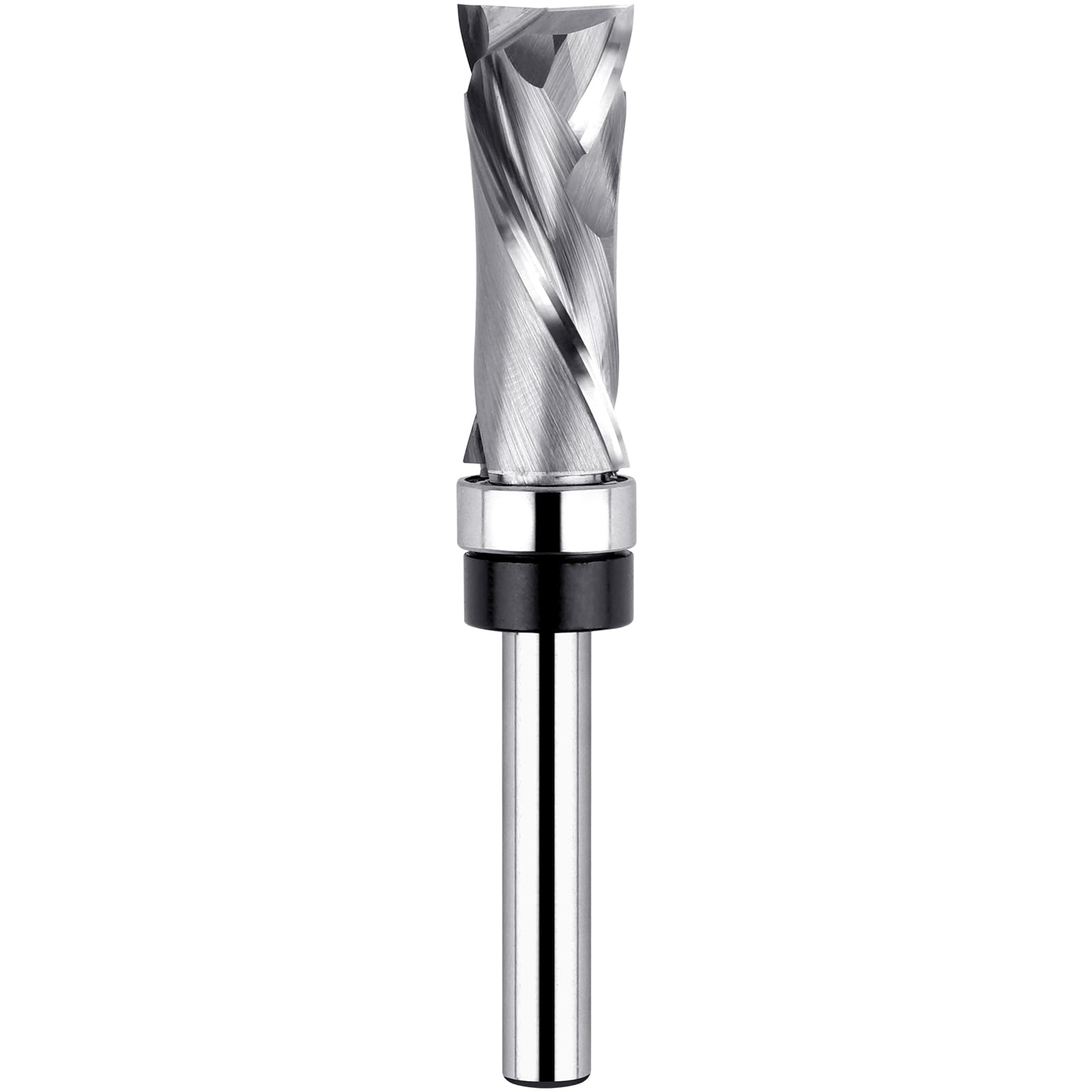 EANOSIC extra long compression flush trim router bit trims edges precisely with top bearing