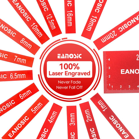 EANOSIC router and table saw tasks supported by the 15-piece set.
