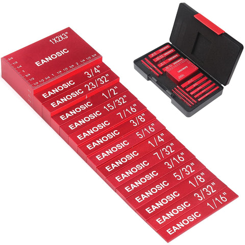 EANOSIC setup blocks height gauge set with precise increments for router and saws.
