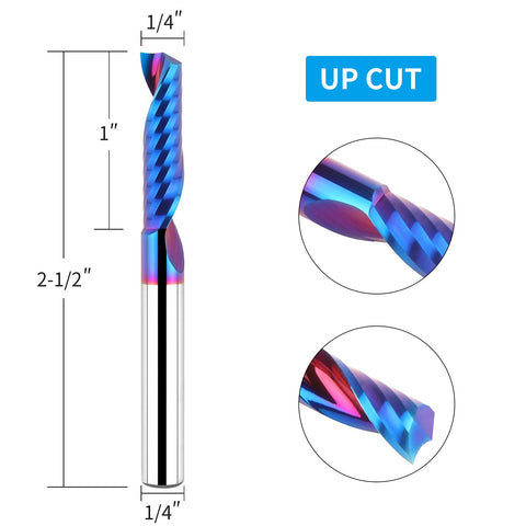 EANOSIC solid carbide router bit single flute ensures precise plastic milling.