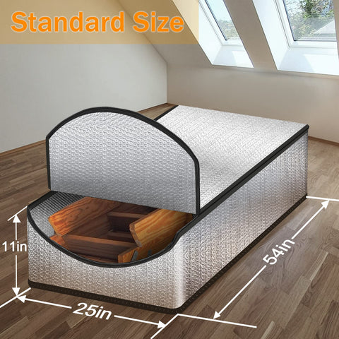 Eapele attic stairs tent zipper-access for easy entry and repeated use.