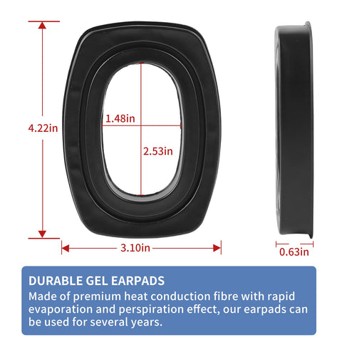 Earrock gel ear seals for Pro and Sync provide a snug seal for better passive protection.