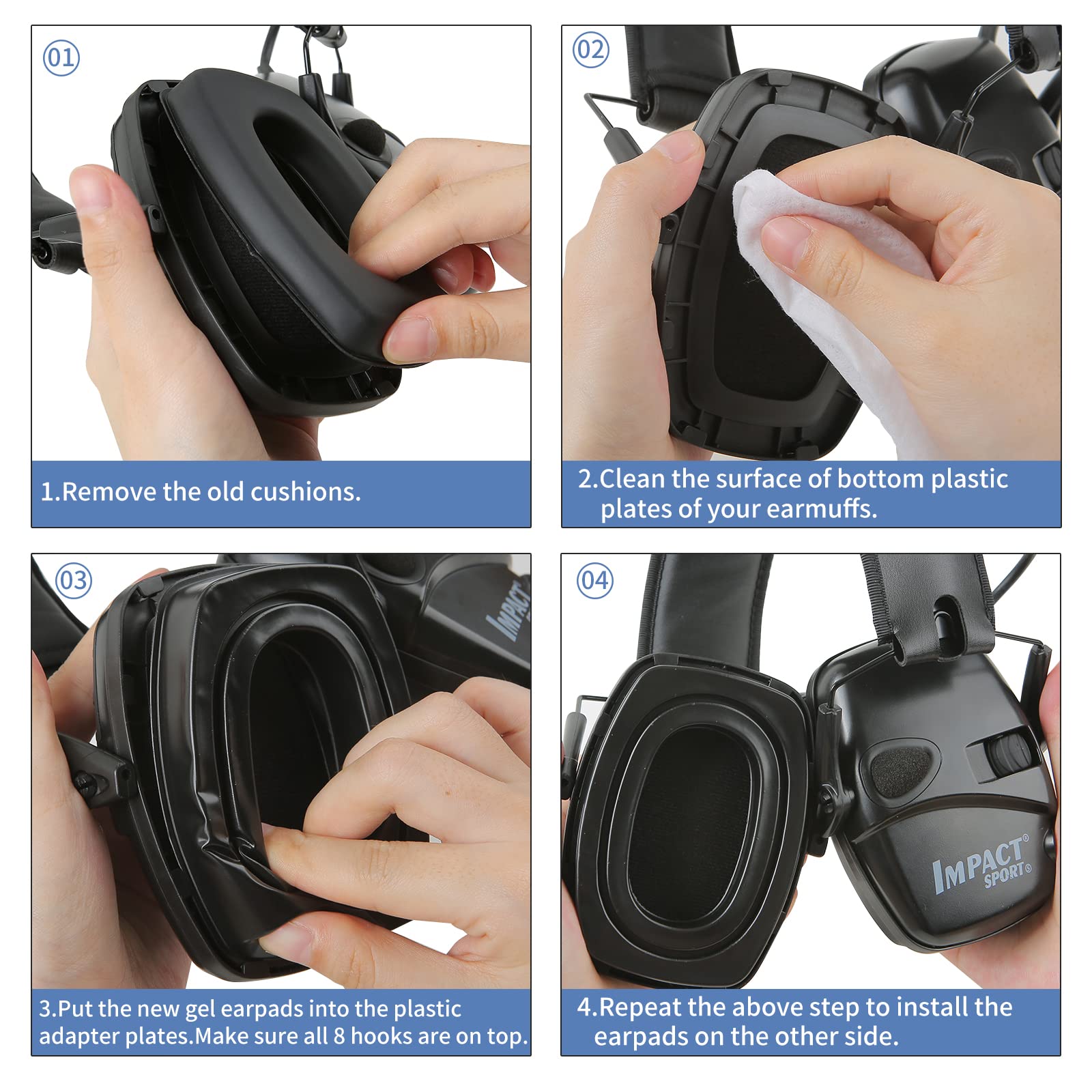 Earrock cushions for Awesafe earmuffs deliver soft, skin-friendly touch.
