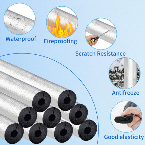 EaseThrift neoprene inner layer provides moisture resistance on exposed plumbing.