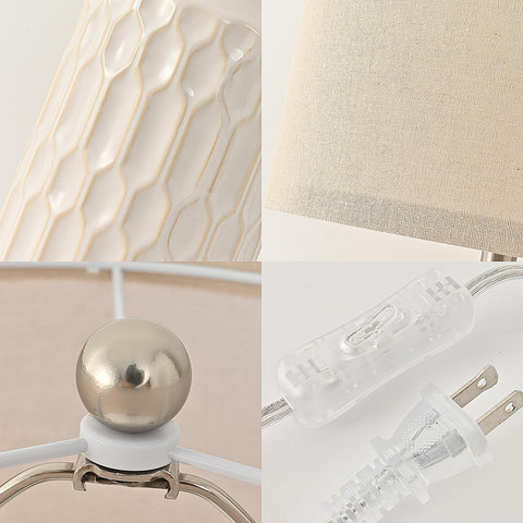 Easebri bedside lamp on an end table ready to illuminate a desk or nightstand.