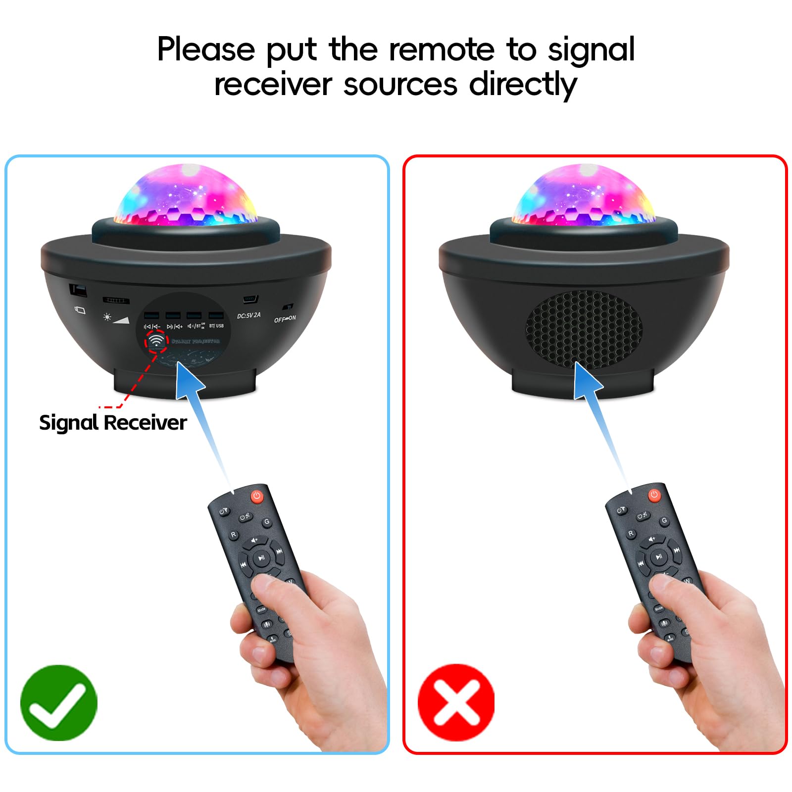 easeking Bedroom decor accents with soft LED projection for study and relaxation