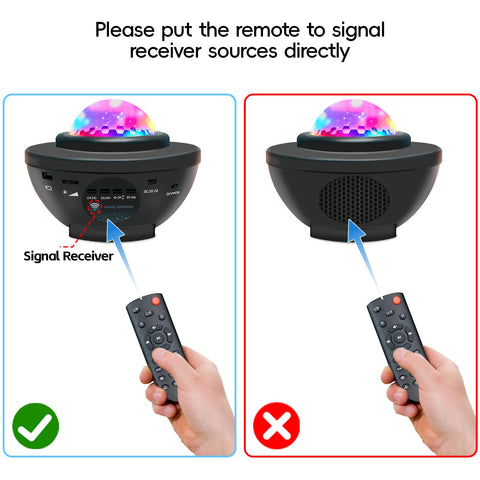 easeking Bedroom decor accents with soft LED projection for study and relaxation