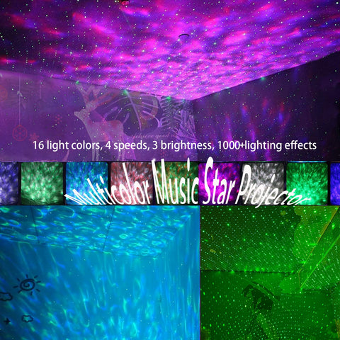 easeking Galaxy Light fills the room with colorful nebula hues for ambiance