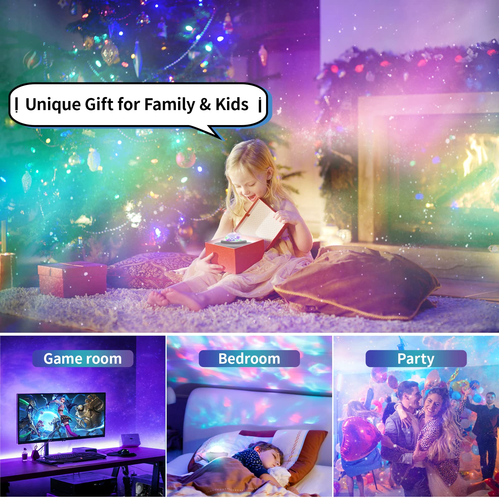 easeking Remote control enables easy brightness and color changes from seating