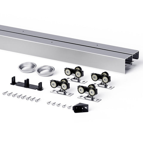 EaseLife hardware supports up to 150 lbs per door.