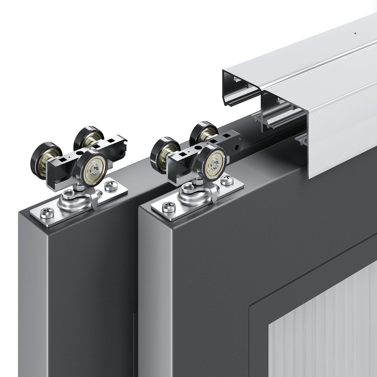 EaseLife 6FT bypass track enables smooth, silent pocket door movement.