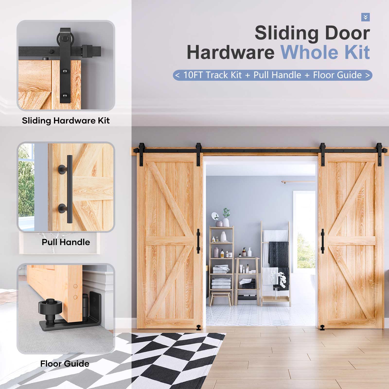 EaseLife ball-bearing rollers slide smoothly and quietly for everyday use.