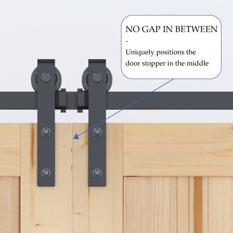 Easelife barn door stopper demonstrates compatibility with rails up to 1-9/16 inches