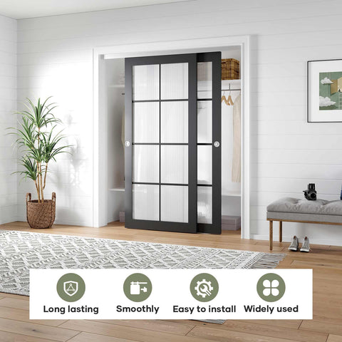 EaseLife three-wheel rollers provide stable, quiet guidance for heavy doors.