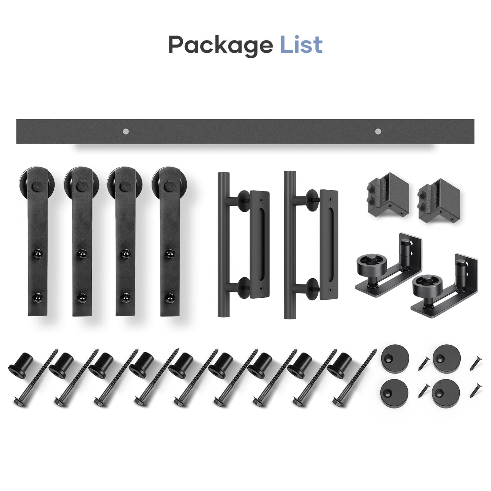 EaseLife complete hardware kit shot for double door setup.