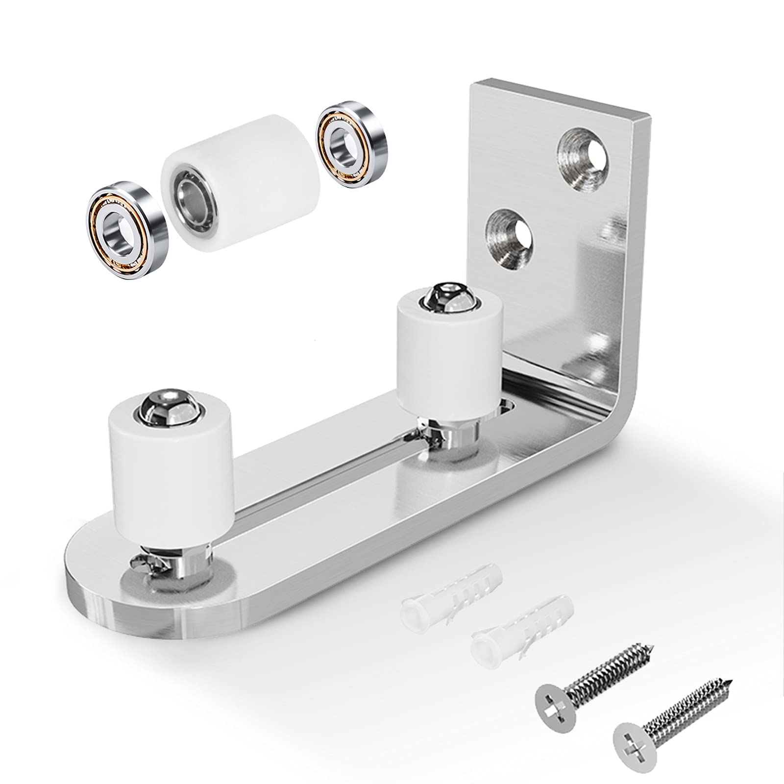 EaseLife sliding barn door bottom floor guide shows durable build and smooth operation