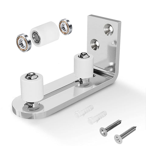 EaseLife sliding barn door bottom floor guide shows durable build and smooth operation