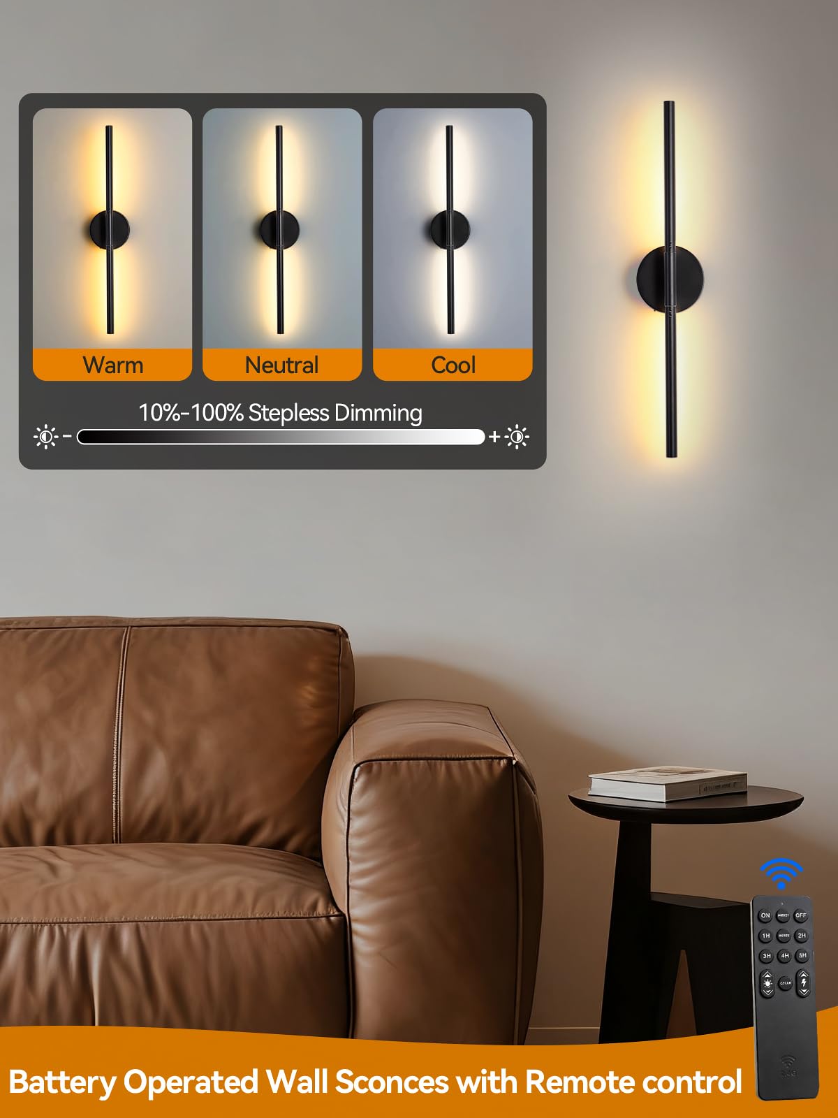 Easesonic sconce featuring 350-degree rotation for versatile lighting