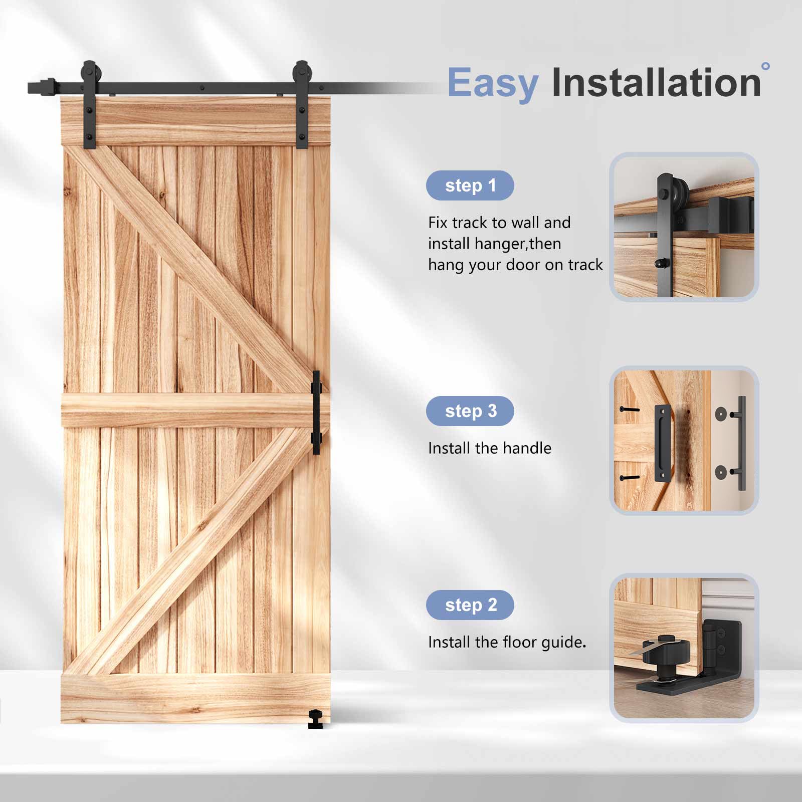 EaseLife ball bearing rollers gliding quietly for seamless door movement