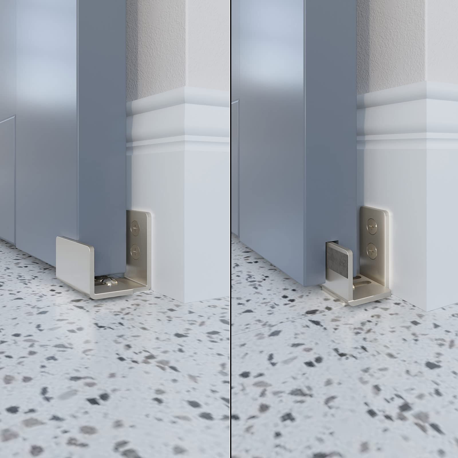 EaseLife adjustable-fit distance demonstrates flexible door gap compatibility.