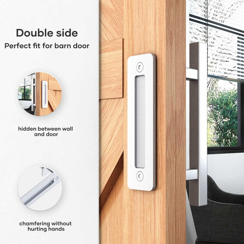EaseLife brushed finish sliding hardware combines styling with corrosion resistance.