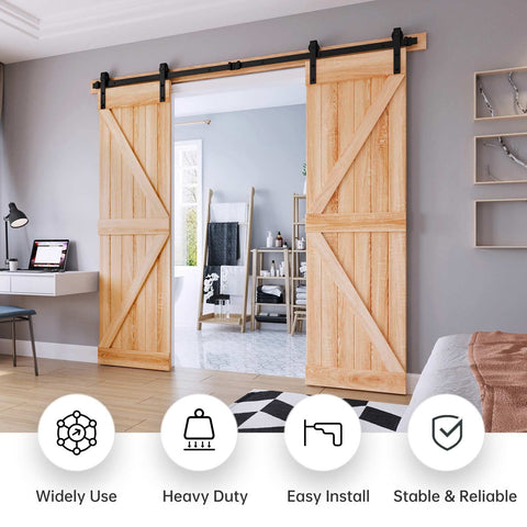 EaseLife door stops and floor guide maintain alignment.