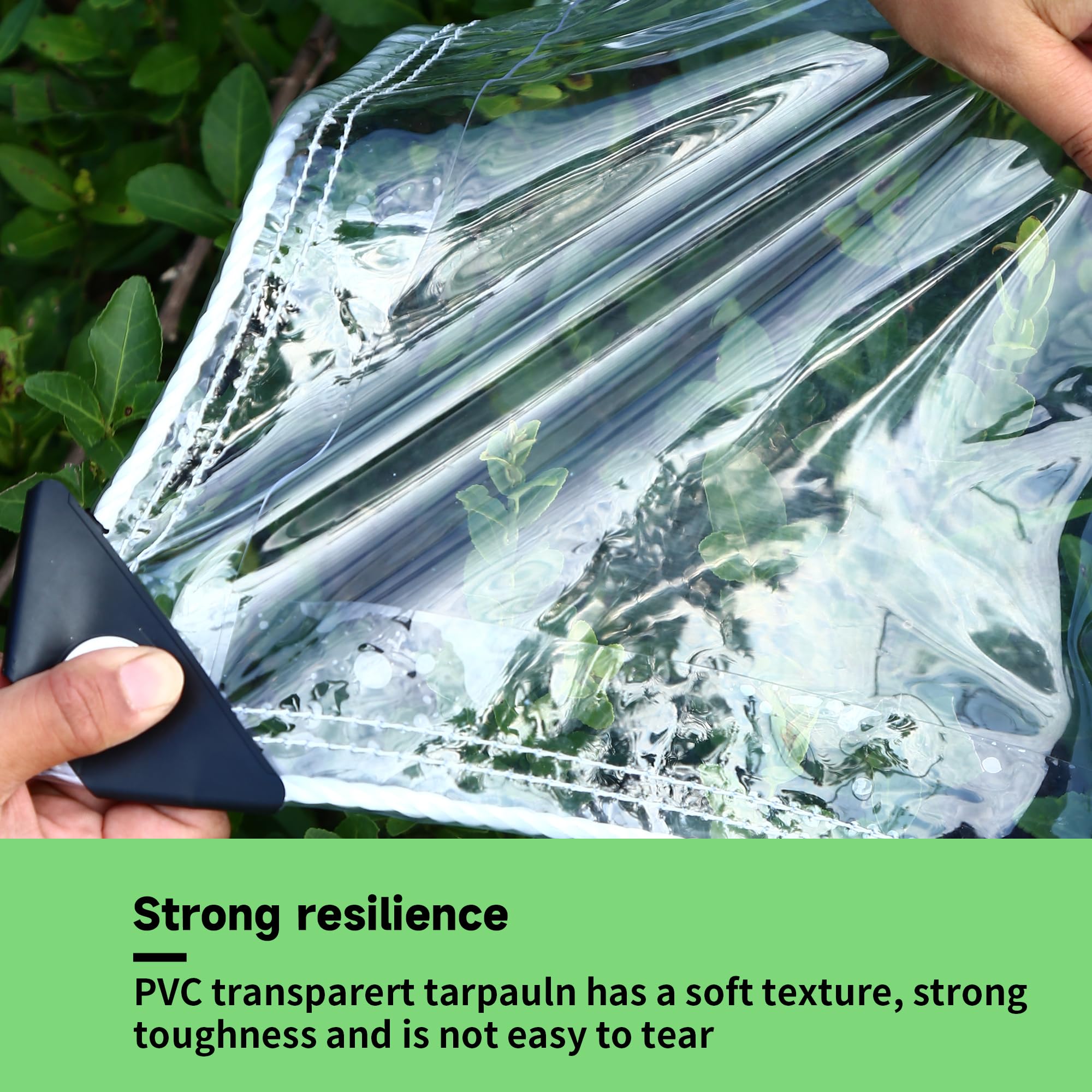 EASTARP reinforced-stitched-edges tarp close-up demonstrates durability.