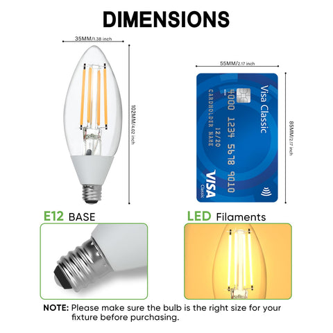 Eastiya E12 base LED bulb fits common fixtures for easy upgrade