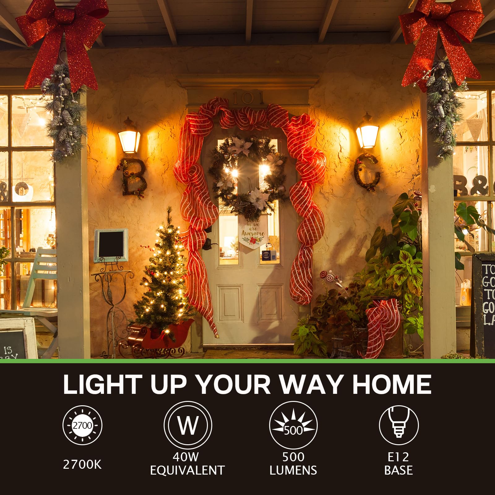 Eastiya outdoor bulbs suitable for garden, patio, and garage setups
