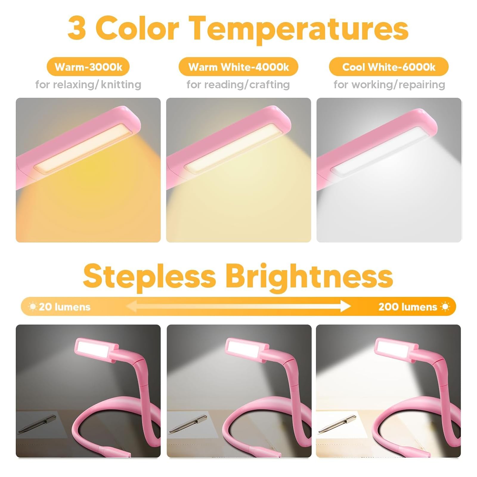 EastPin neck light is ideal for camping or late-night reading on the couch.