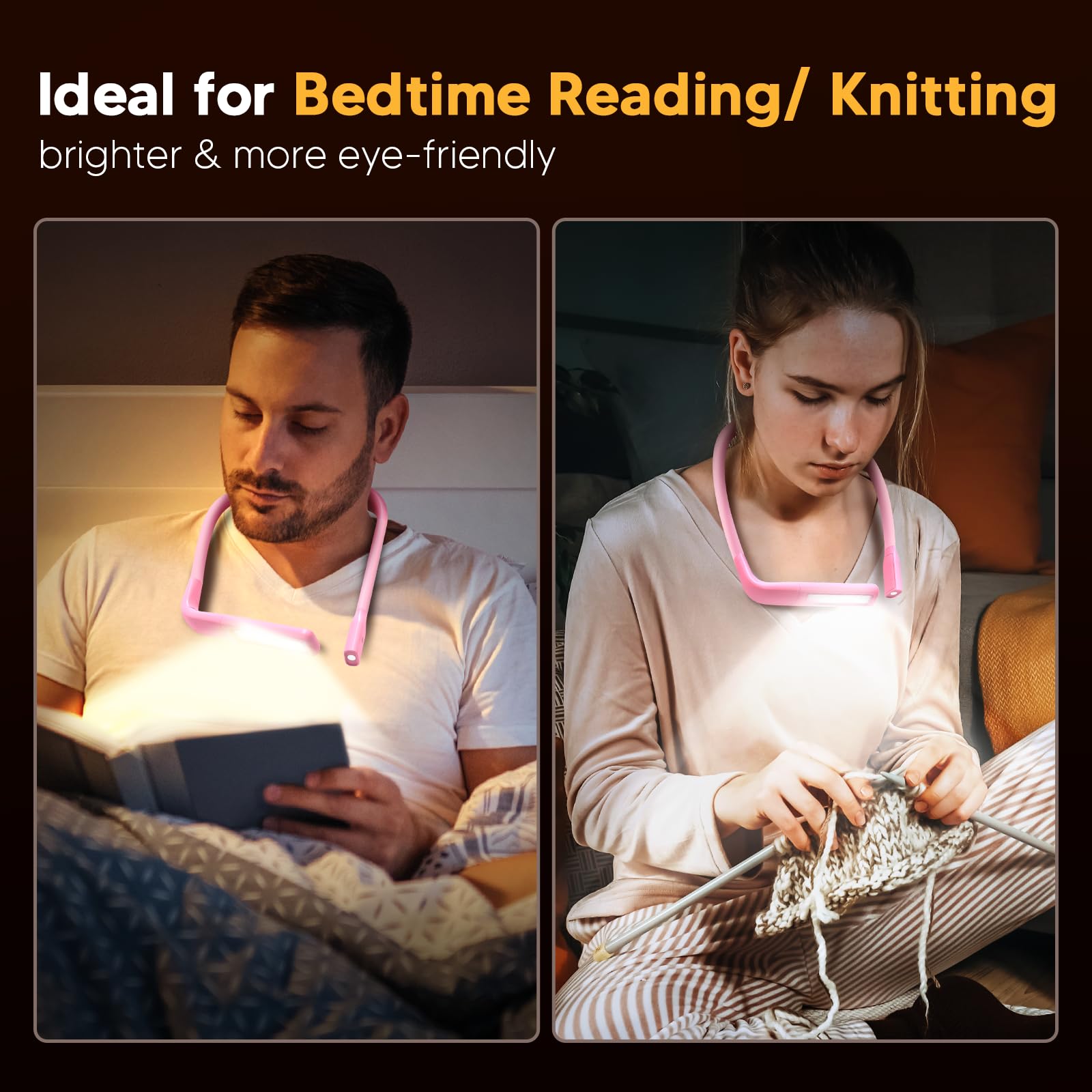 EastPin neck light offers three color temperatures for versatile reading and relaxing.