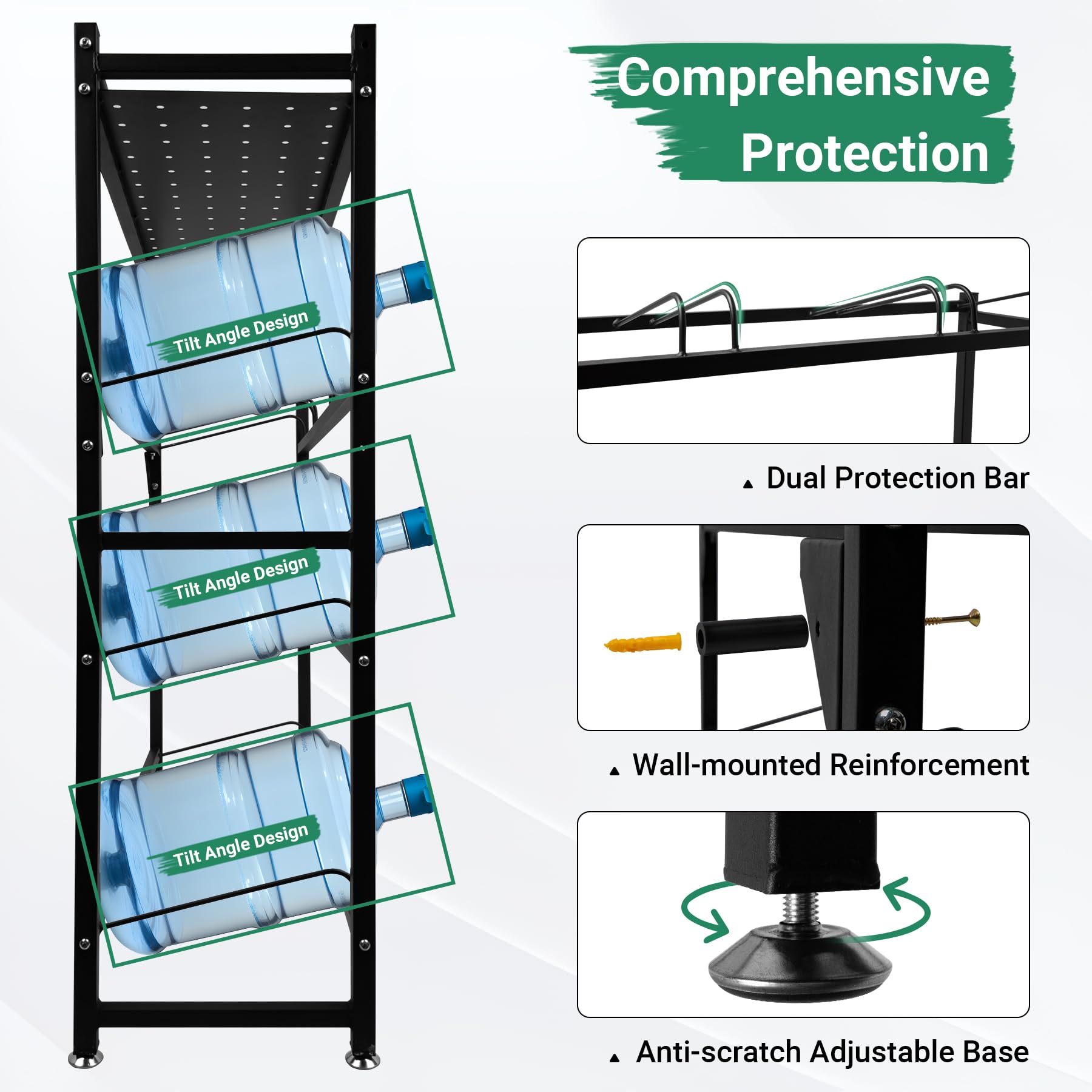 Eastrexon powder-coated steel frame offers durable support