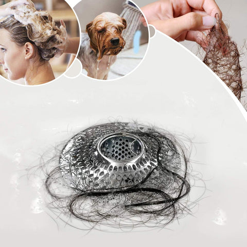 Easy-Clean Drain Hair Catcher ready for quick wipe-and-flush maintenance.