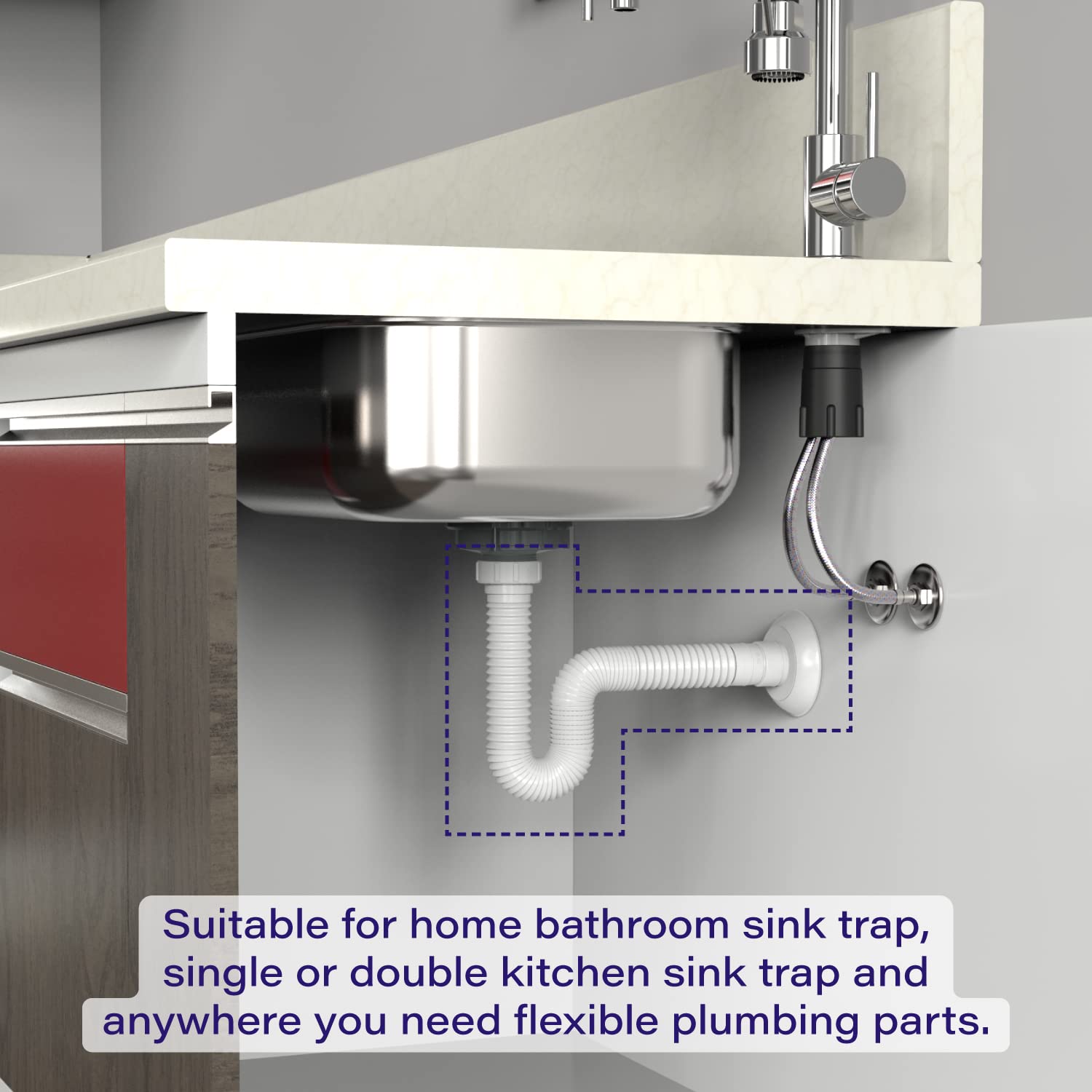 EasyDrain durable polypropylene construction withstands heat and daily use
