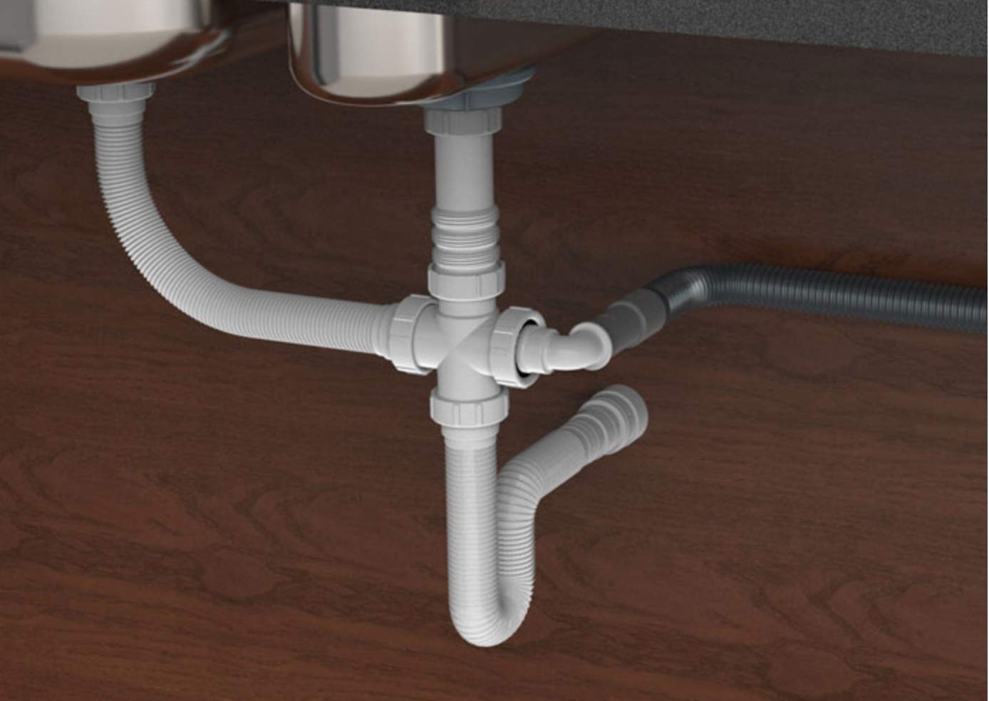 EasyDrain P-Trap removable for quick cleaning
